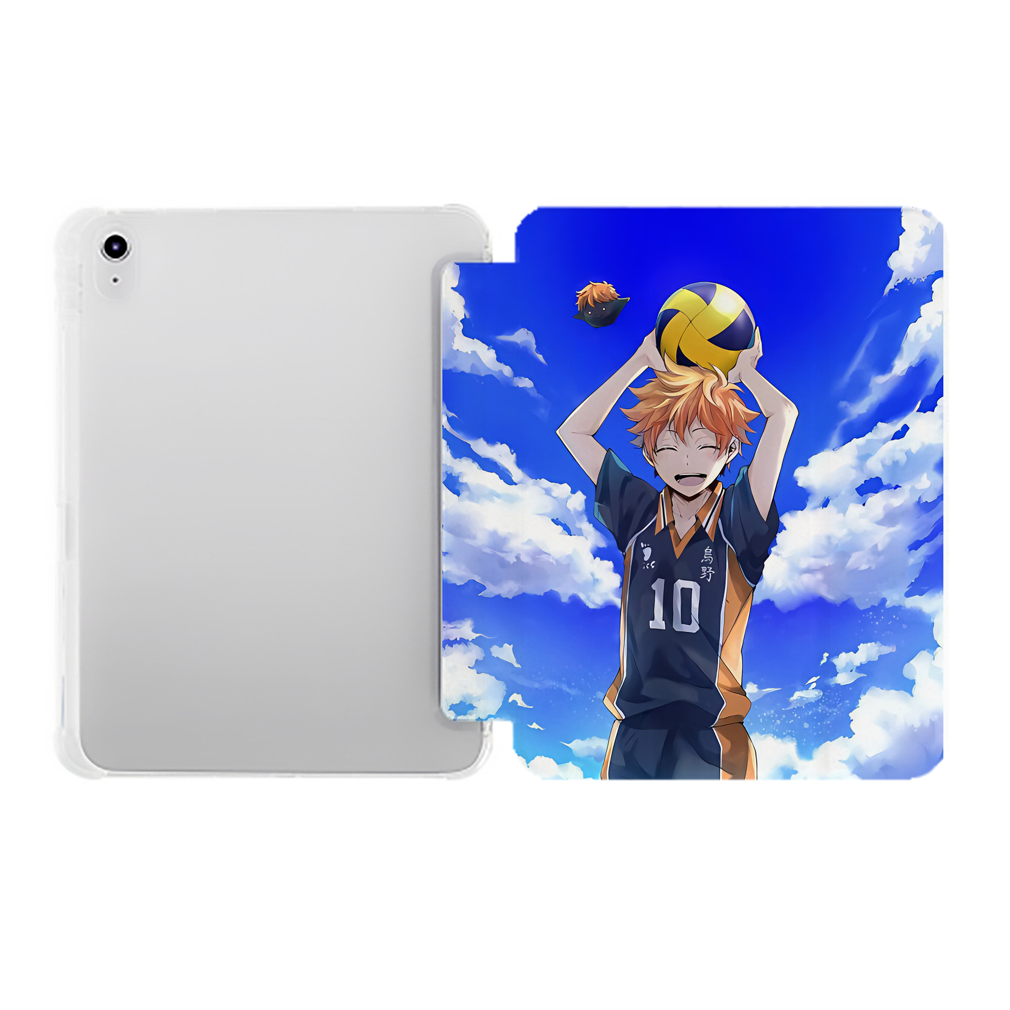 （画像用） ハイキュー!! Haikyu!! IPad ケース ペン収納付き 三つ折りスタンド PUレザー×シリコン 対応機種9.5/10.5/10.9インチ